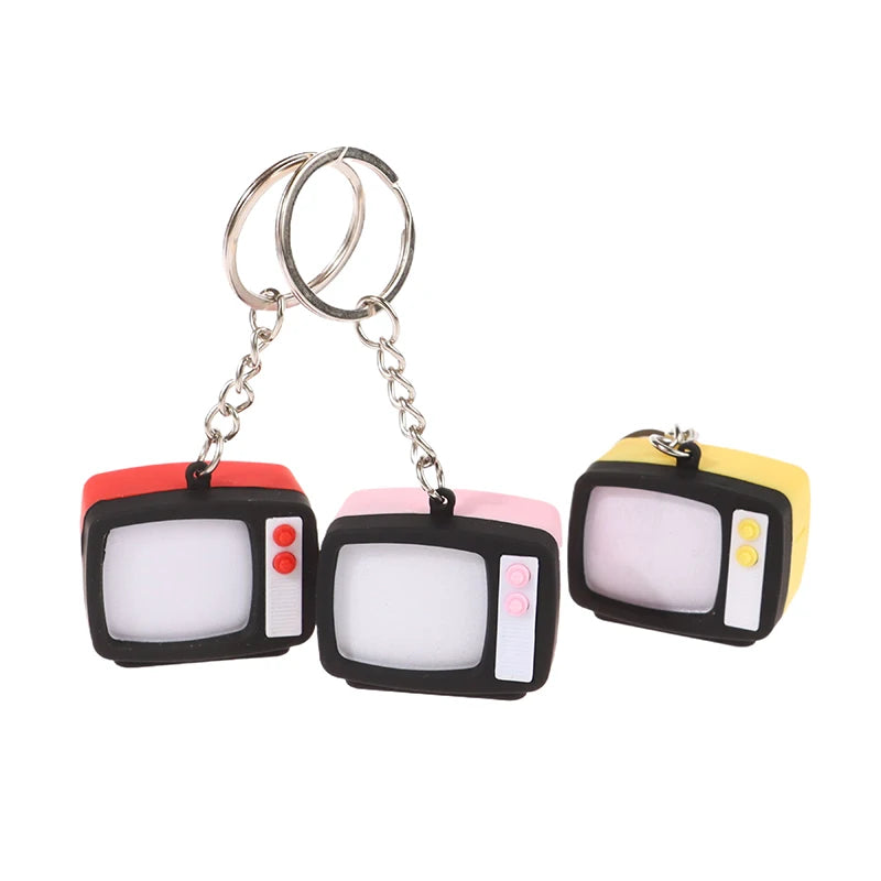 Creative Mini Retro Television Keychain Miniature Television Tv Model Toy Creative Children Toy Keychain Pendant