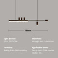 Minimalist Restaurant Chandelier Modern Light Luxury Simple Nordic Bar Table Spotlight Designer Creative Straight Strip Lights