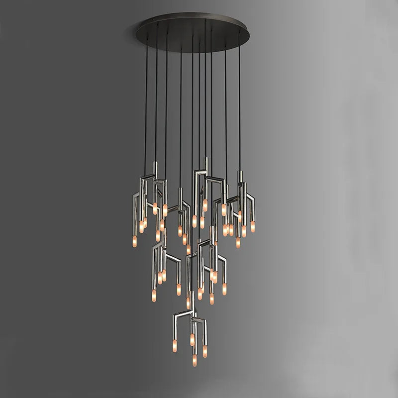 Modern Light Villa  Tree Branch Staircase Chandelier Lighting,Luxury Designer Restaurant Light in the Bedroom Home Decor