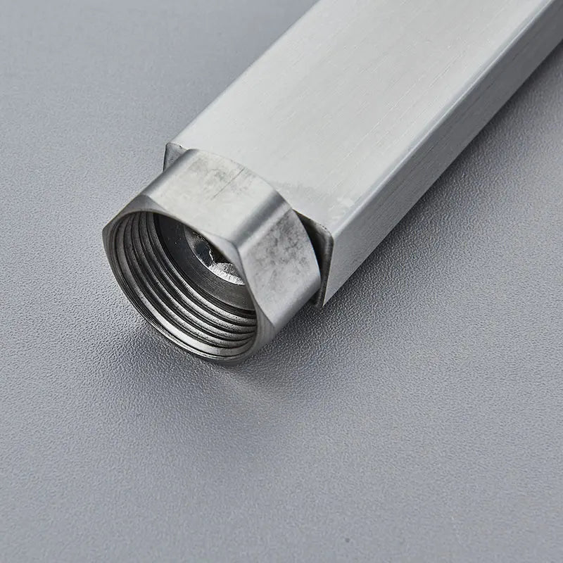 30/40cm Square Round Extension Tube For Bathroom Shower Faucet Black General Interface Extension Tubes Extend Pipe