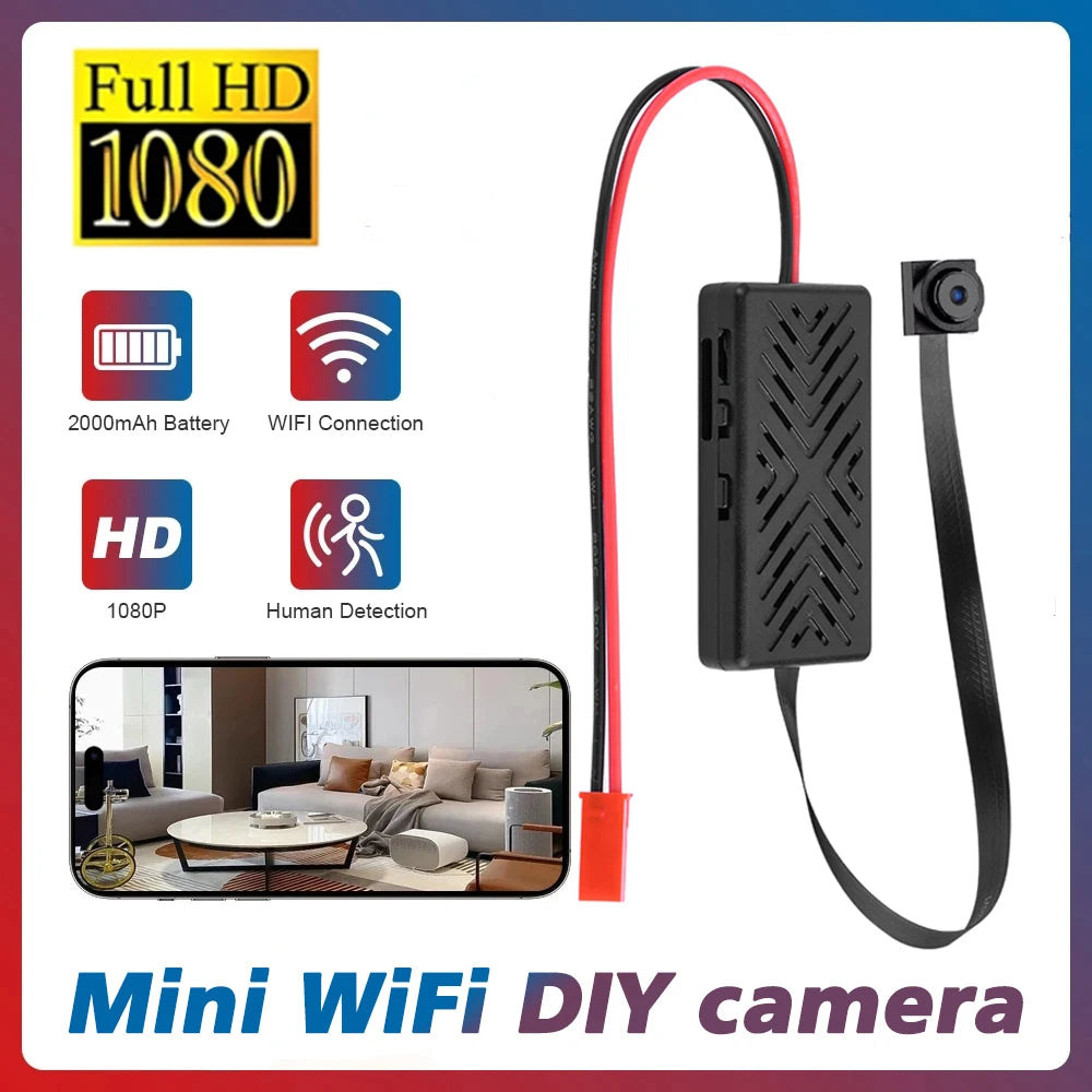 HD 1080P-DIY Module WiFi-Mini Camera Home Security Motion Detection P2P Micro Camcorder Remote Contro Video Recorder Mini IP Cam