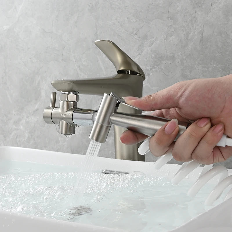 Ciencia Brass Faucet Diverter Valve Kitchen Sink Faucet Valve Splitter with Aerator Sink Hose Connector M22 to M24