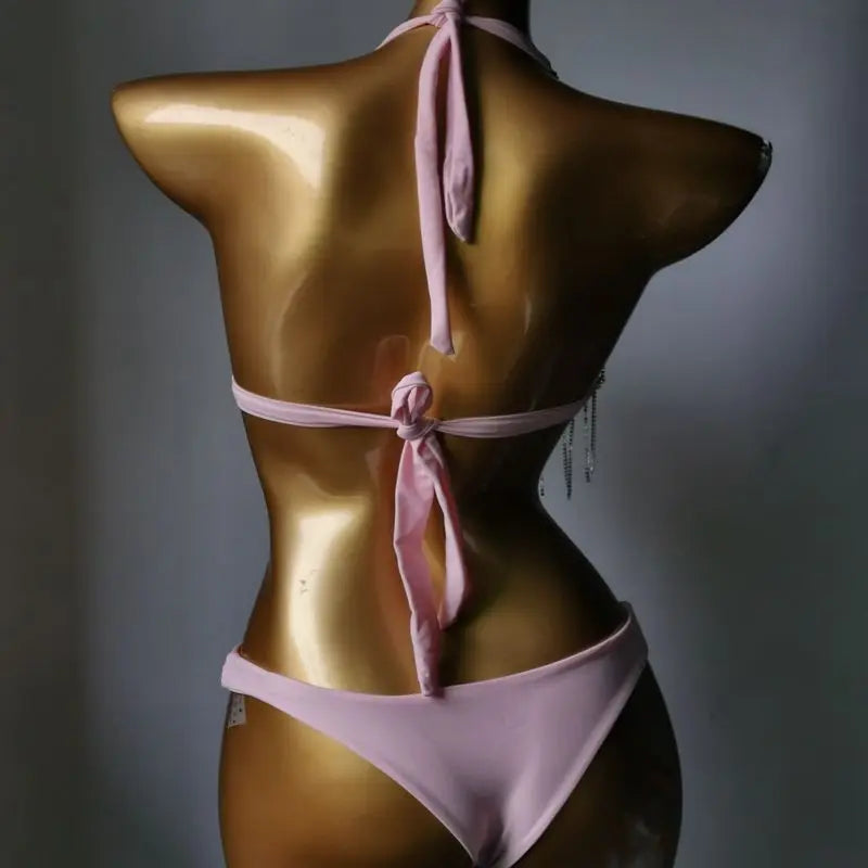 2023 newest crystal bikini swimwear fashion bar bikini blingbling swimwear bikini popular bathingsuit bikini