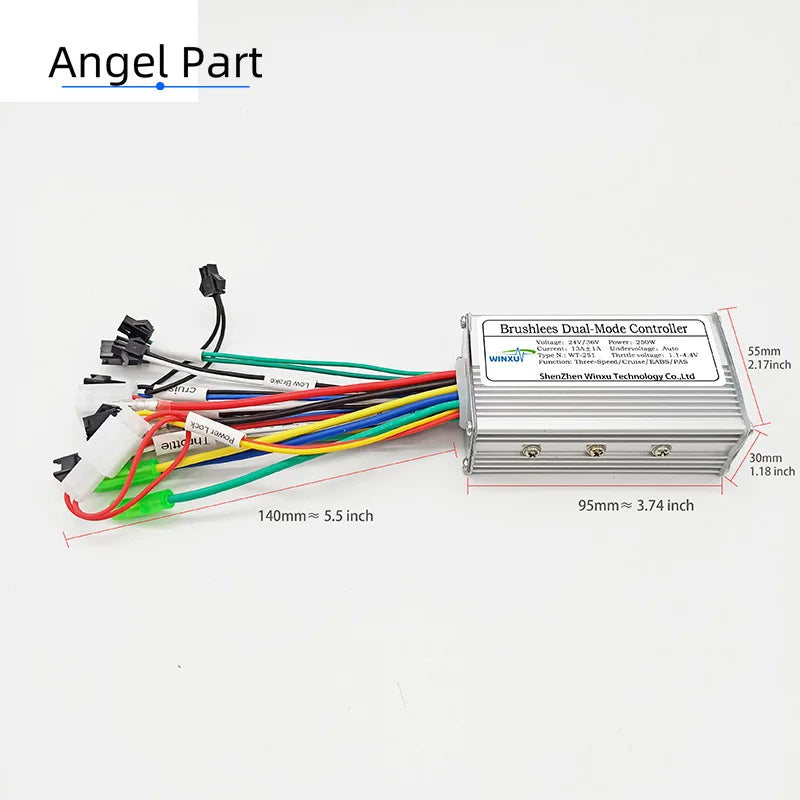 E-bike 24V 36V 48V 250W 350W Brushless Motor Drive Universal Dual Mode Controllerfor Electric Scooter Bicycle Repair Accessories