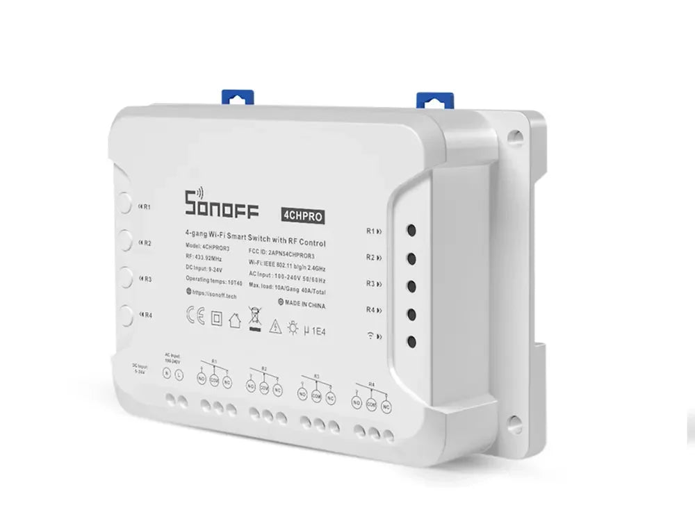 SONOFF WiFi 4CH PRO Smart Switch R3 4 Gang with RF Control 3 Working mode Smart Light Switch eWeLink APP Control Smart Module