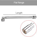 Stainless Steel Shower Glass Door Fixed Rod Clamp Bathroom Glass Support Bar Plane Fixed Adjustable Length Easy to Install