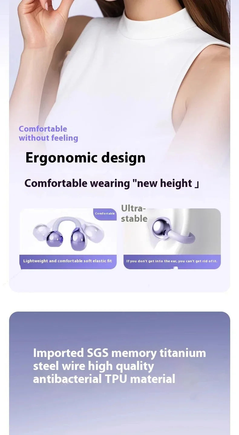 Wireless Bluetooth Earphones Clip-on Q71 Earphone High Sound for Xiaomi Earbuds Led Display Headphones Music Sports Headset