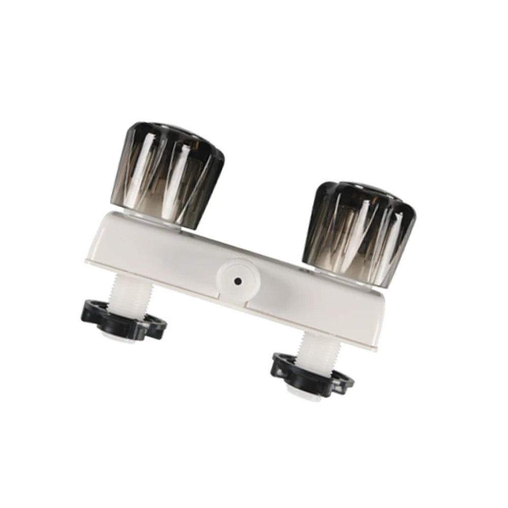 4 Inch RV Camper Faucet Mixing Valve Hot and Cold Bathroom Shower Switch with Water Supply Motorhome Travel Trailers B09JZGH72T