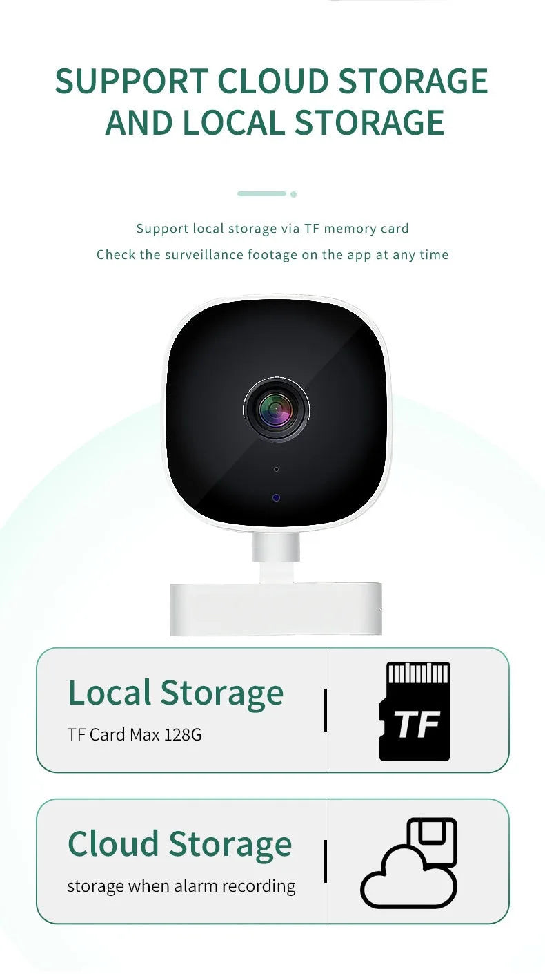 Wireless WiFi Smart HD Wide-Angle Home Camera Indoor Mini Surveillance Two-Way Audio Motion Detection Cloud Storage Camera 2026