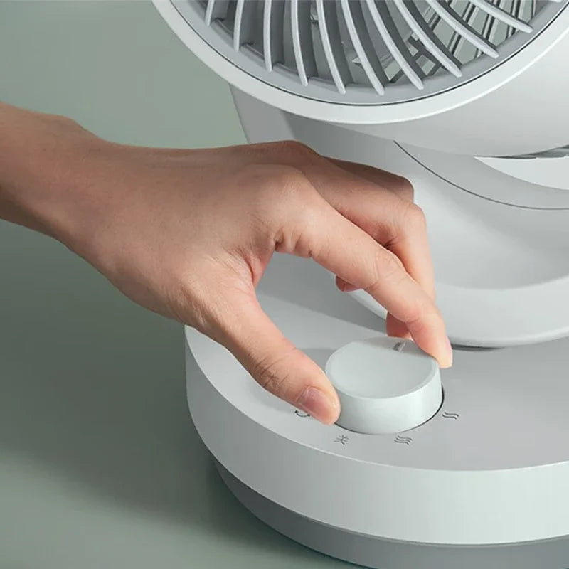 Small Air Circulator Fan, Oscillating Desk Floor Fan with Strong Wind, Low Noise for Bedroom Dorm, Energy-Saving Durable Durable