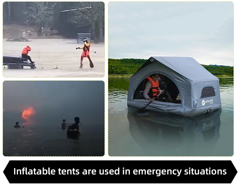 Tent Glamping Tent  Portable Glamping Outdoor Tents Rooftop 4x4 Camping Suv Car Portable Inflatable Roof Top