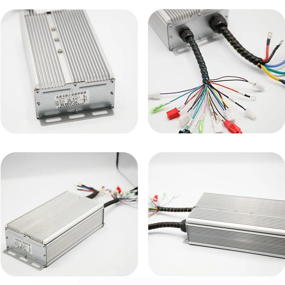 Electric Bicycle Controller 36V 48V 72V 84V 1000W 1500W 2000W 2500W 3000W 5000W 60-80A Triciclo FOC Controller for E- Scooter
