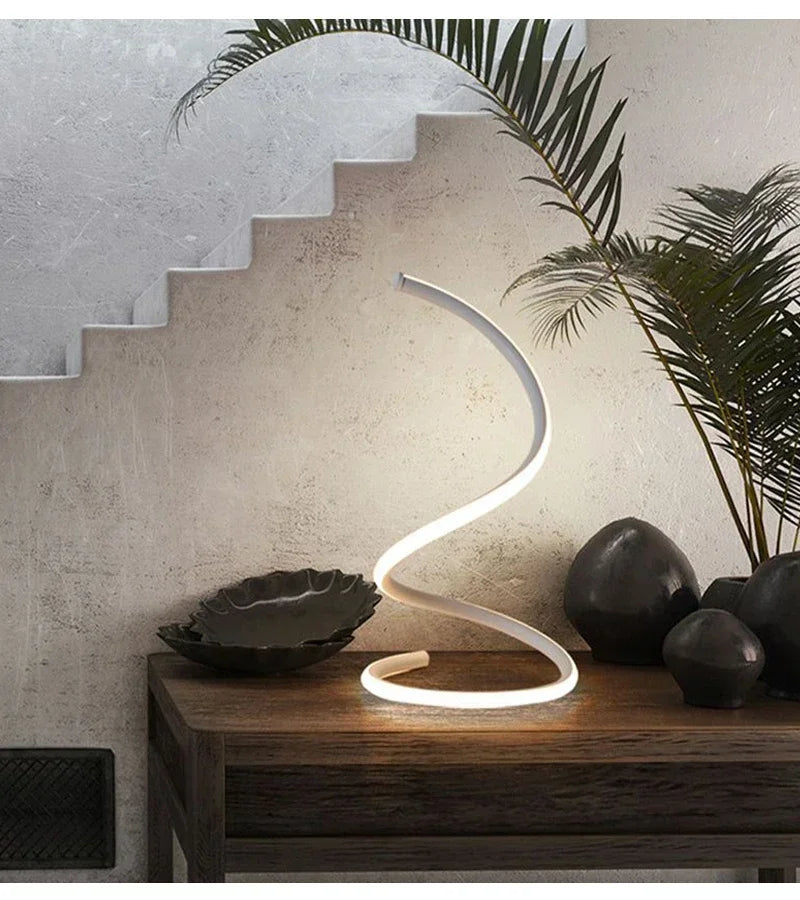 Modern Led Table Lamps Art Acrylic Metal Reading Desk Lamps Bedroom  Bedside  Living Room Study Decorative US/EU Night Lights