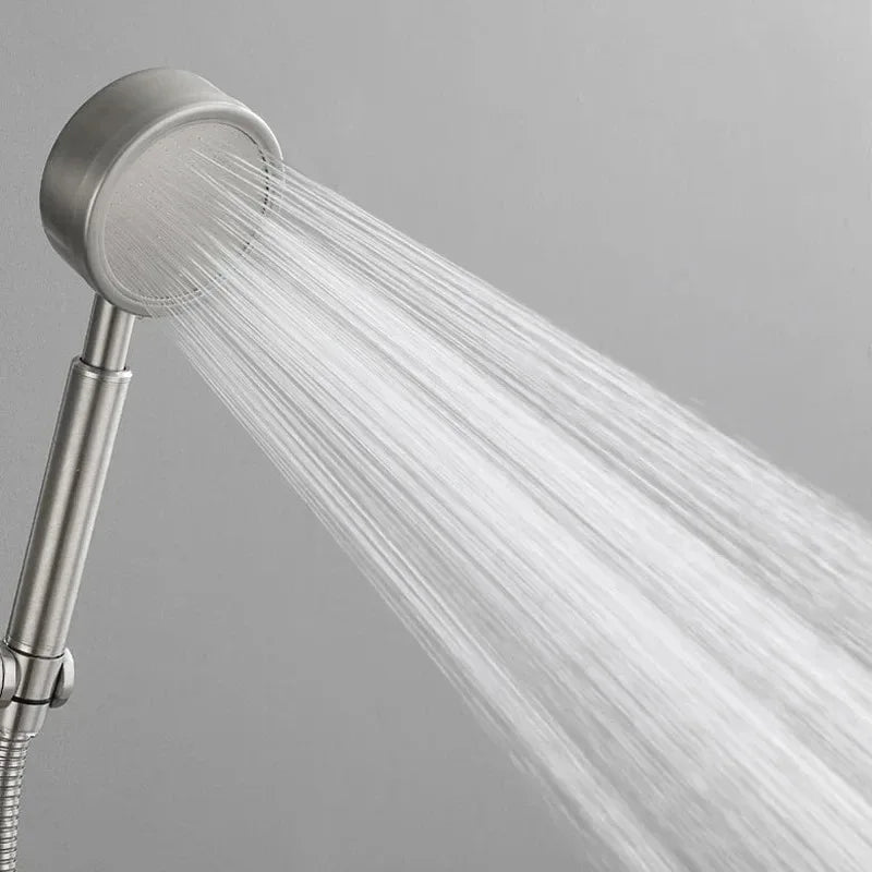 Bathroom Shower Faucet Stainless Steel Triple Bathtub Faucet Mixers Hot Cold Mixer Valve Nozzle Tap Wall Mounted Home Shower Set
