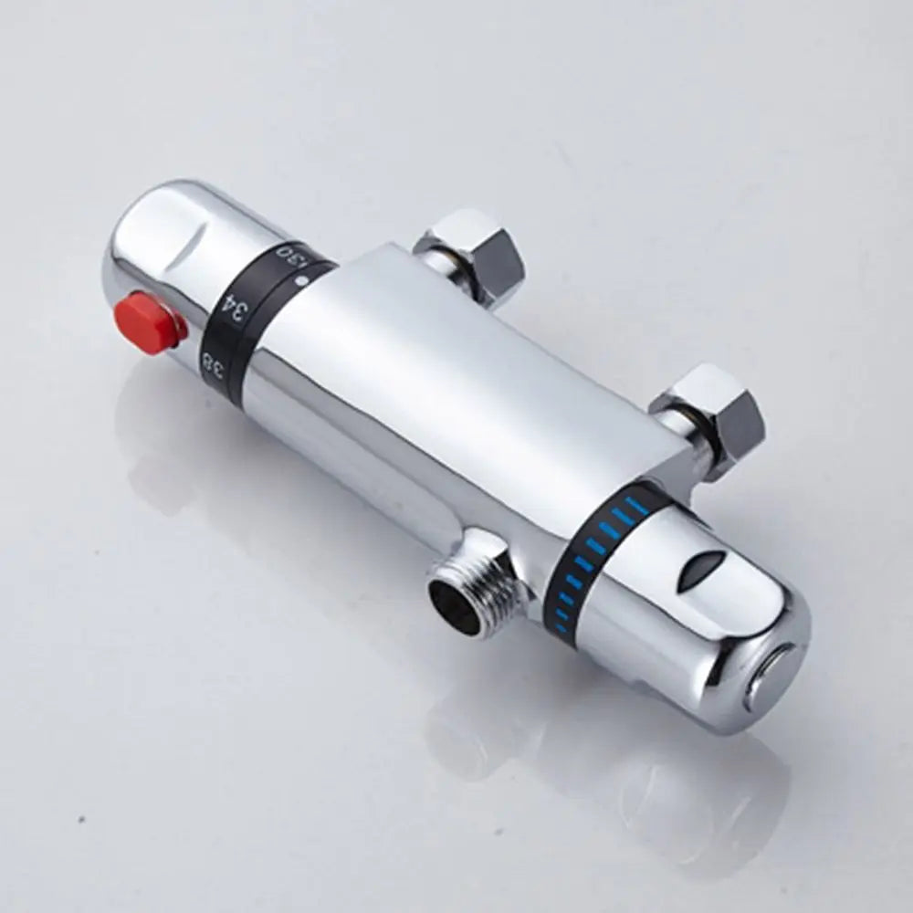 Exposed Bar Shower Mixer Valve Tap Bar Wall Mounted Chrome 1/2 Home Bathroom Modern Bathroom Accessories