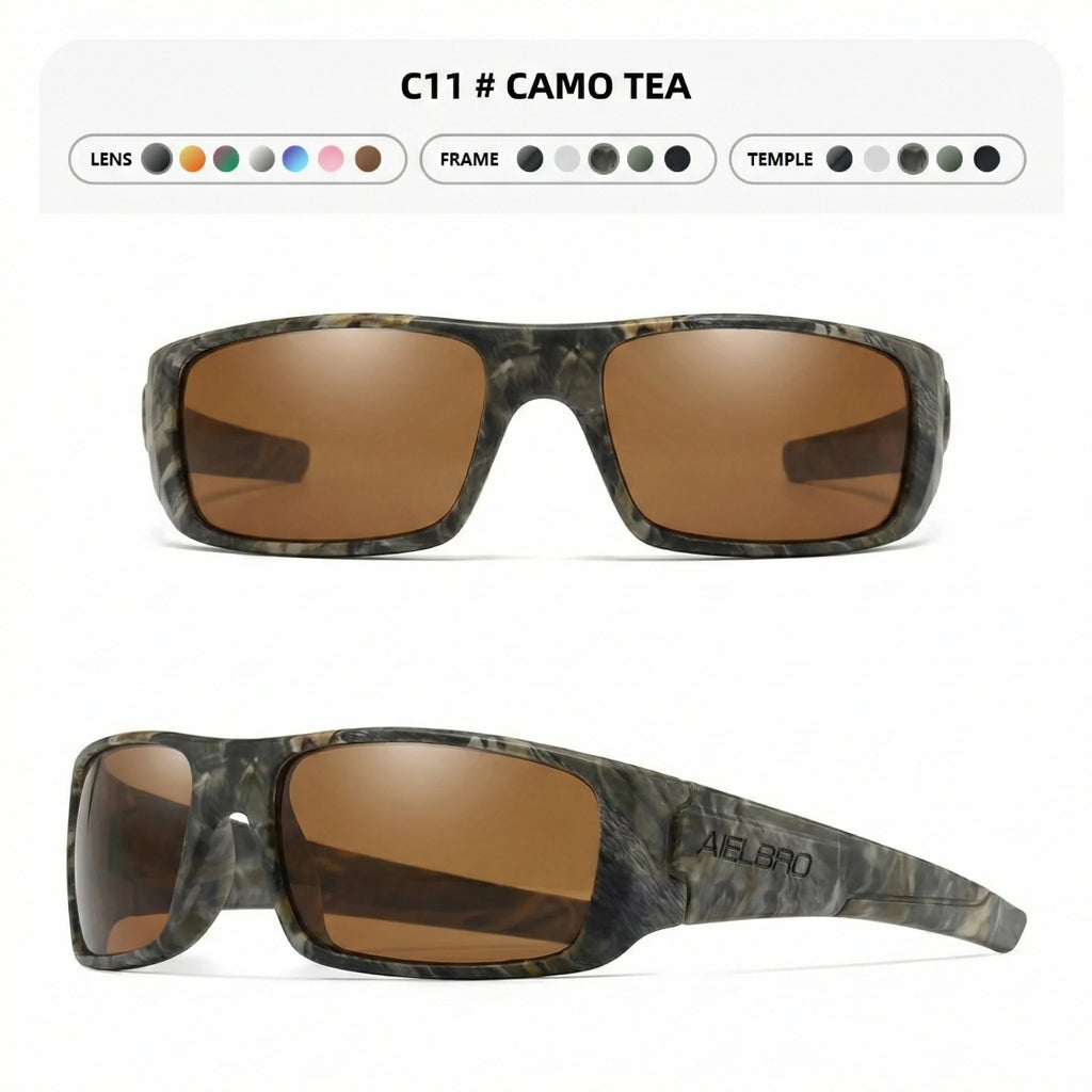 4PCS Sun Glasses – Unisex Square Frames with UV400 Lens, Perfect for Driving, Golf, Fishing All-Weather Outdoor Activities