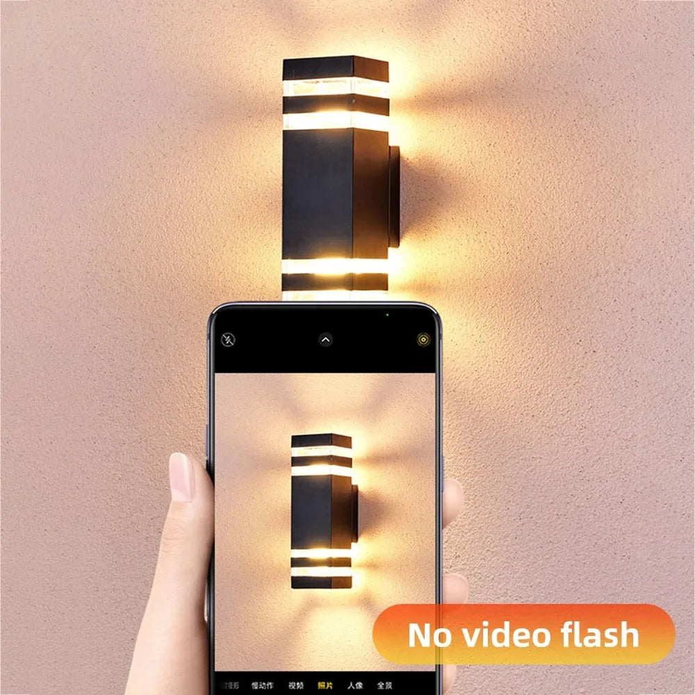 2025 NEW Wall Light Outdoor Waterproof LED E27 Bulb External Facade Decor Stairs Lights Entrance Fixture Home Decorative Wall