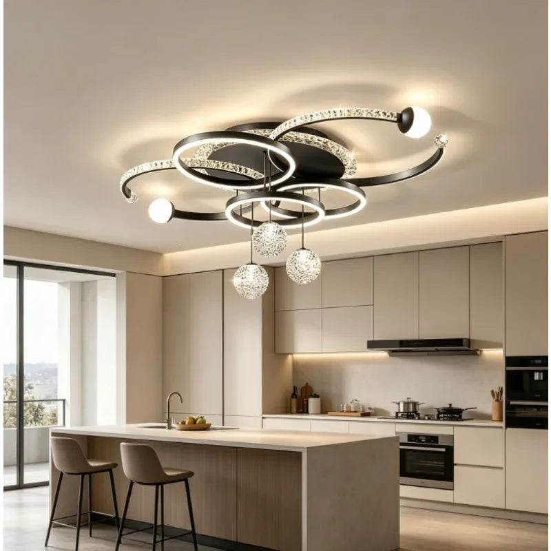 Modern Light Luxury Master Bedroom Pendant Lamp LED Creative Restaurant Lamp Villa Bedroom Interior Decoration Lighting Fixtures