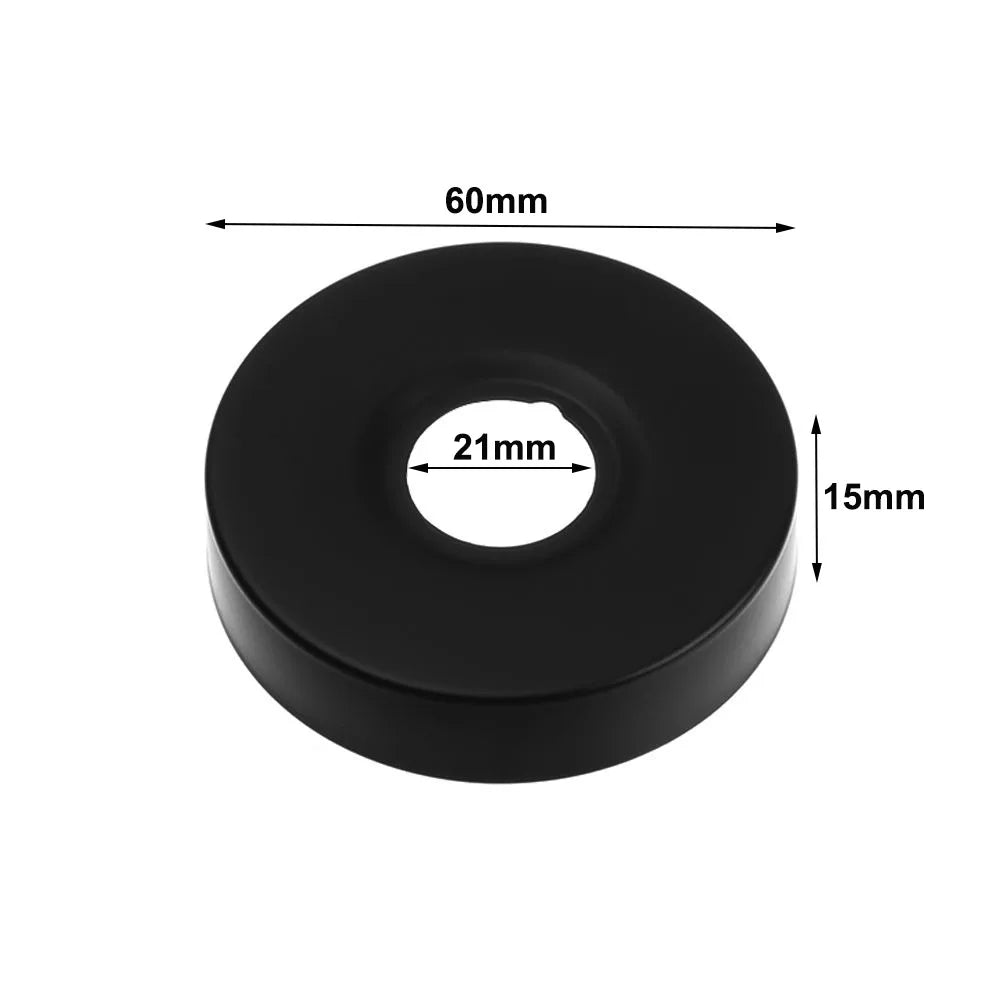 Black Stainless Steel Shower Arm Flange Replacement Wall Split Flange Faucet Decorative Cover Kitchen Bathroom Accessories