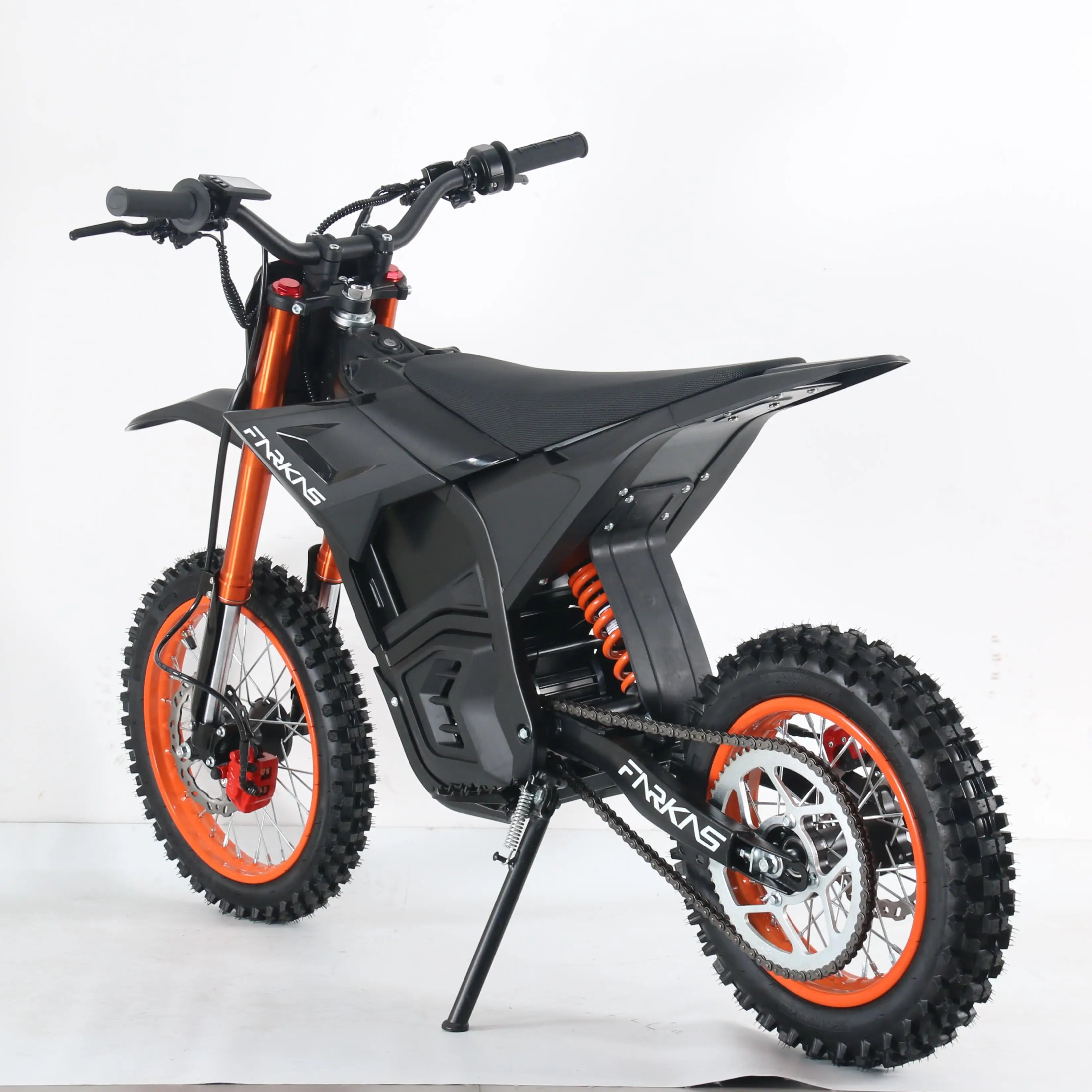 Dropshipping Electric Motocross Bike 60V 27AH 1600W,40Mph,37 Miles,Urban Commuting Front 17";Rear 14" Off-Road Electric Bike