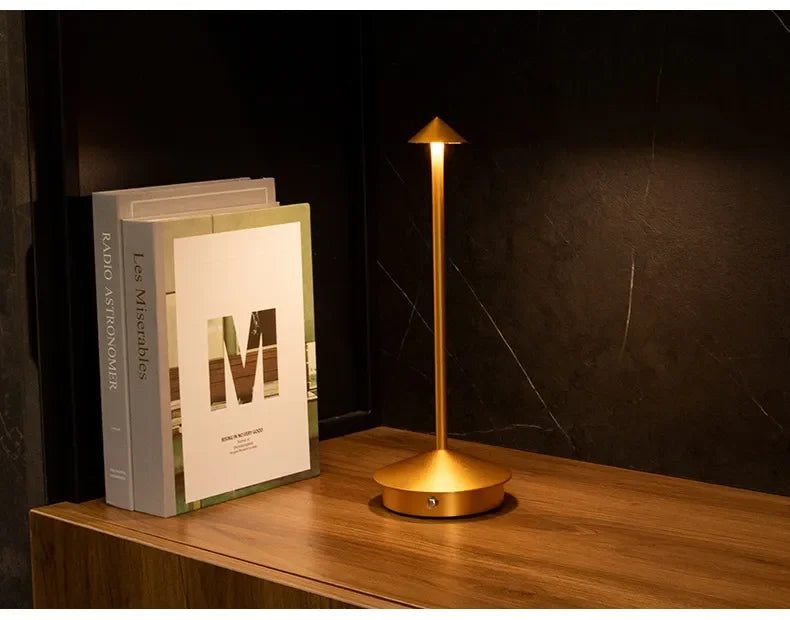 Rechargeable Table Lamp Creative Dining Touch Led Hotel Coffee Pina Pro Table Lamp Lampada Bedside Lamp Decorative Desk Lamp