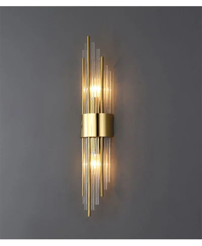 Luxury Wall Lamp Modern LED Gold Wall Light Indoor Lighting Wall Sconce Home Decor for Living Room Bedroom Bedside Stairs Lamps