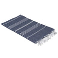 Eco-friendly Lightweight 100% Cotton Hand Bath Towel Customized Woven Striped Turkish Peshtemal Quick-Dry Compressed Disposable
