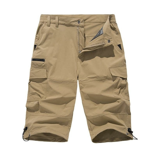 Summer Quick Dry Capri Pants Men's Lightweight Straight Fashion Casual