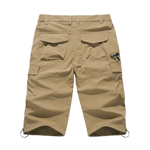 Summer Quick Dry Capri Pants Men's Lightweight Straight Fashion Casual